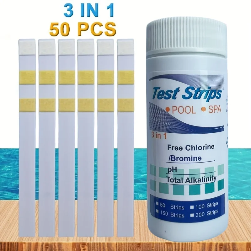 Tiras reactivas de cloro PH, SPA, piscina, acuario, probador de agua, papel, valor de PH de cloro Residual, dureza de alcalinidad